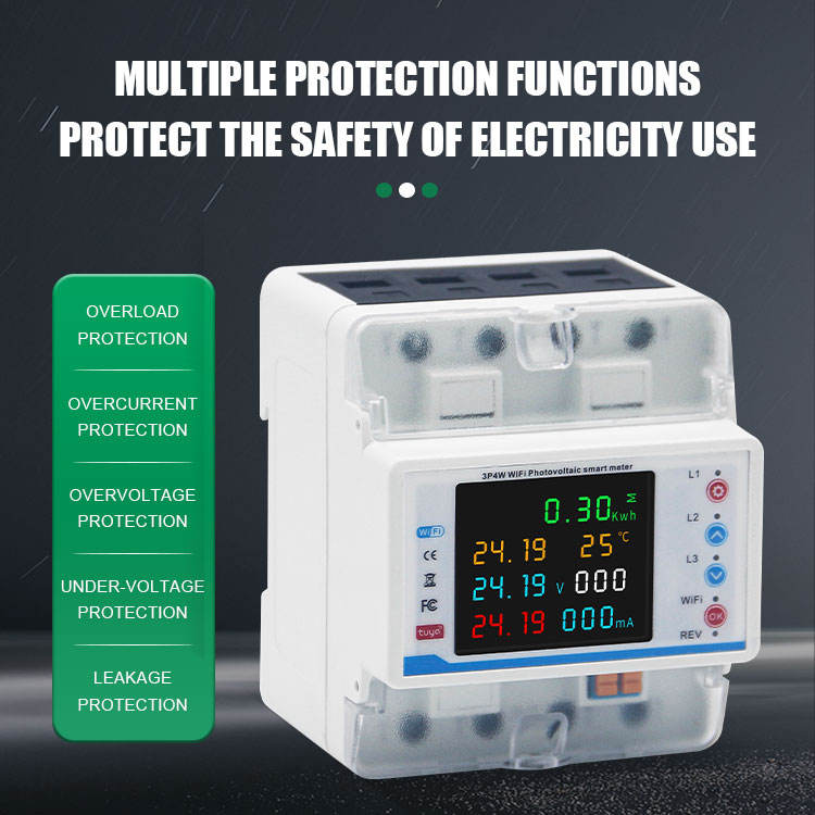 WiFi Smart 3 Phase Circuit Breaker – Tuya App Energy Meter Switch with Over/Under Voltage Protection - Image 4
