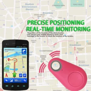 Portable Bluetooth GPS Pet Tracker – Mini Anti-Lost Smart Tag for Dogs & Cats with Alarm Finder