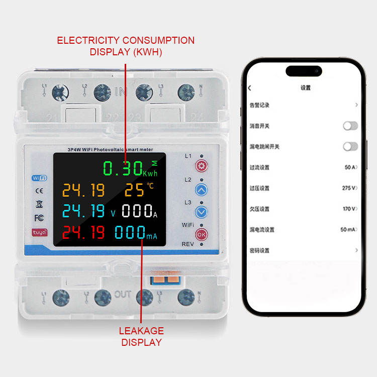 WiFi Smart 3 Phase Circuit Breaker – Tuya App Energy Meter Switch with Over/Under Voltage Protection - Image 8