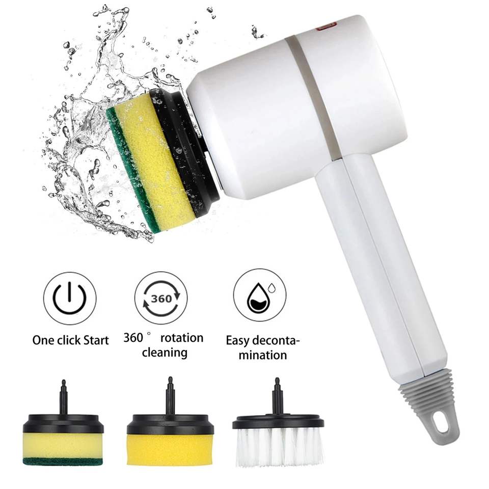 Cordless Electric Spin Scrubber – Multi-Purpose Cleaning Brush for Bathroom, Kitchen & Dishes - Image 8