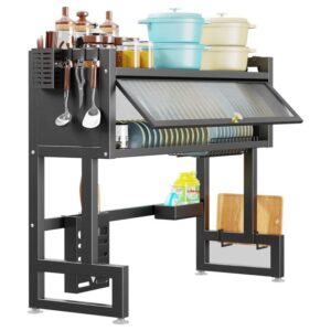 Multi-Functional Kitchen Sink Storage Rack – Dish Drainer, Iron Plate Rack & Countertop Organizer
