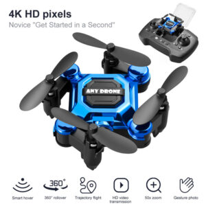 Mini Foldable Selfie Drone with HD WiFi Camera – Pocket RC Quadcopter.
